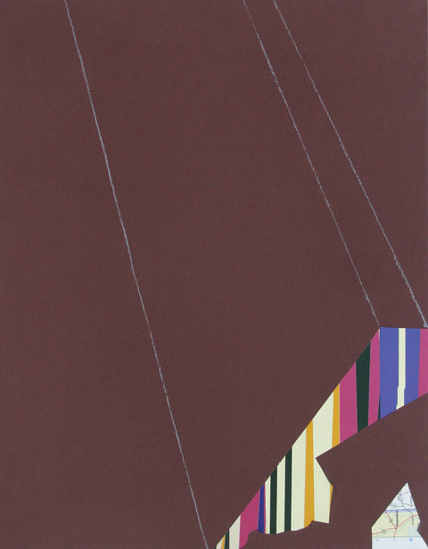 Insula, colaj, tehnica mixta, 43x33, 2013